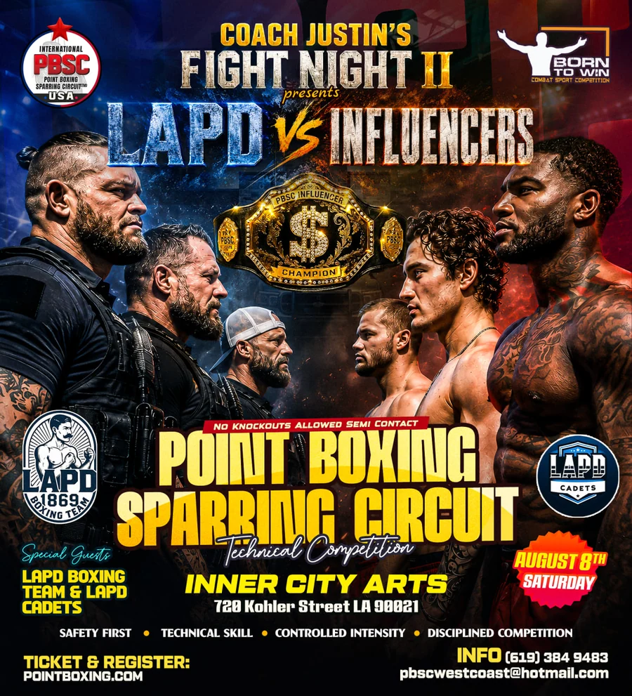 Point Boxing Sparring Circuit — Fight Night II — LAPD vs Influencers