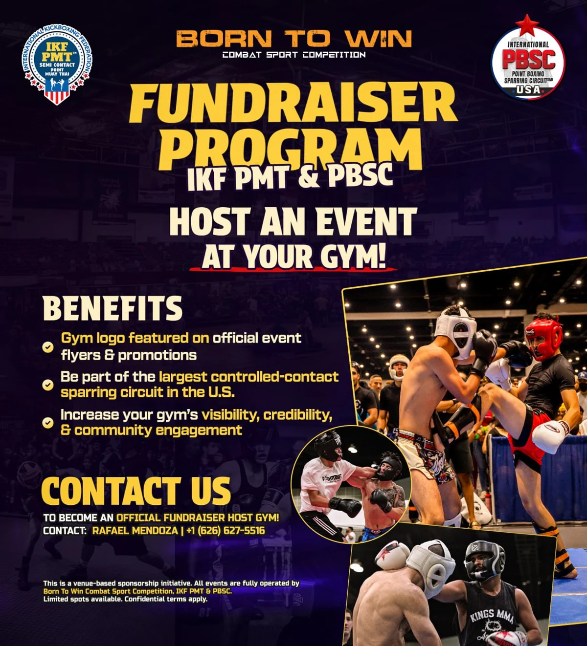 Fundraiser programme, host an event at your gym